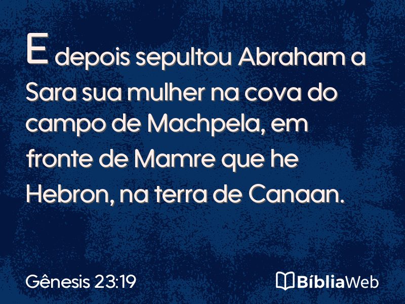 Gênesis 23:19 em imagem para compartilhar