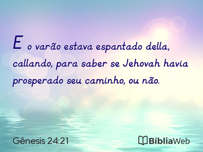 Gênesis 24:21 em imagem para compartilhar