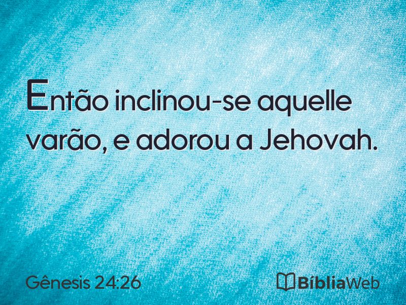 Gênesis 24:26 em imagem para compartilhar