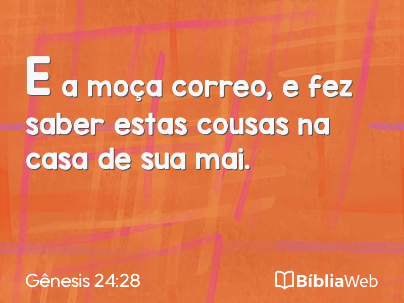Gênesis 24:28 em imagem para compartilhar