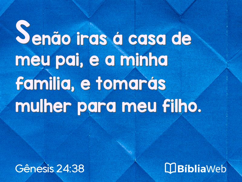 Gênesis 24:38 em imagem para compartilhar