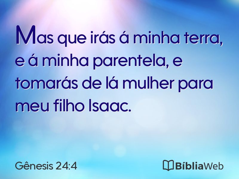 Gênesis 24:4 em imagem para compartilhar