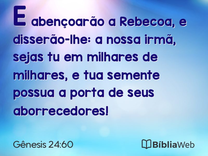 Gênesis 24:60 em imagem para compartilhar