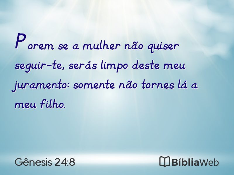 Gênesis 24:8 em imagem para compartilhar