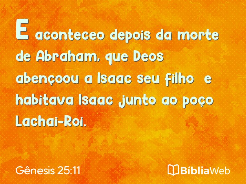 Gênesis 25:11 em imagem para compartilhar
