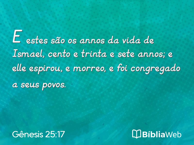 Gênesis 25:17 em imagem para compartilhar