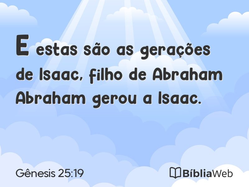 Gênesis 25:19 em imagem para compartilhar