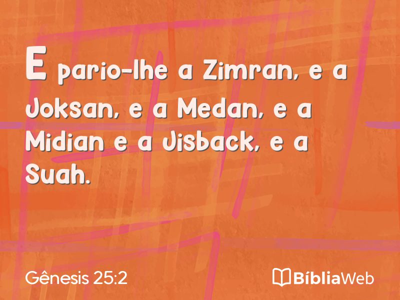 Gênesis 25:2 em imagem para compartilhar