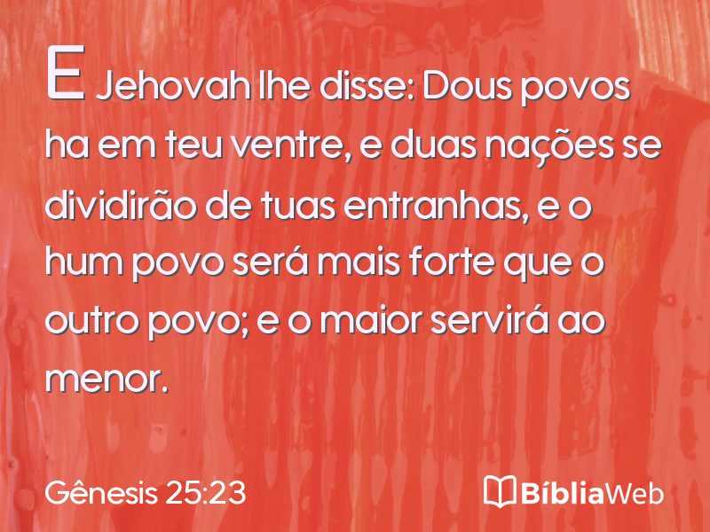 Gênesis 25:23 em imagem para compartilhar