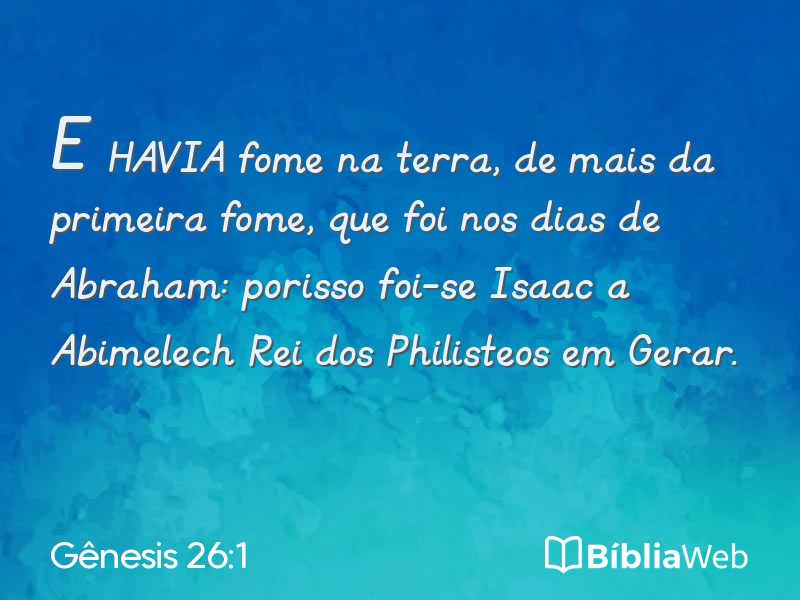 Gênesis 26:1 em imagem para compartilhar