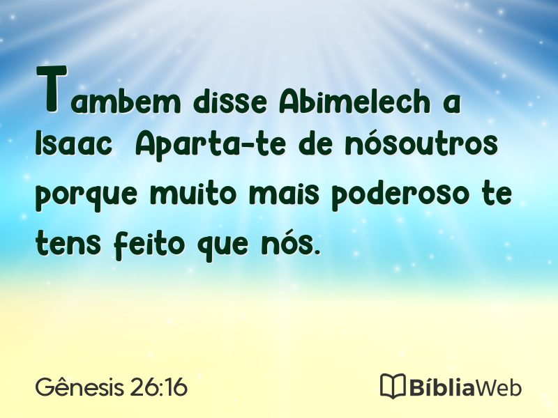 Gênesis 26:16 em imagem para compartilhar