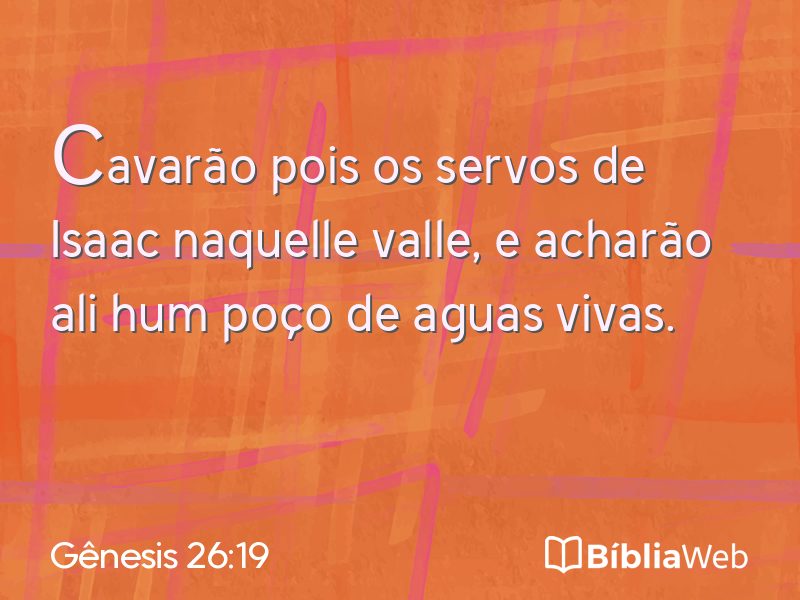 Gênesis 26:19 em imagem para compartilhar