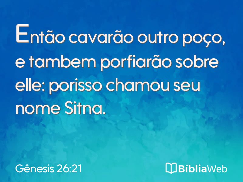 Gênesis 26:21 em imagem para compartilhar