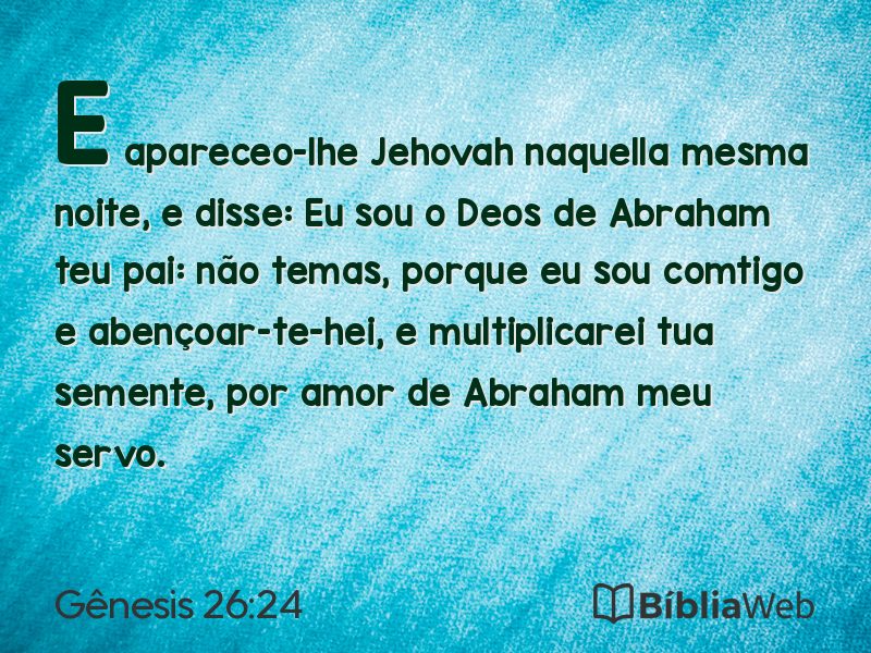 Gênesis 26:24 em imagem para compartilhar