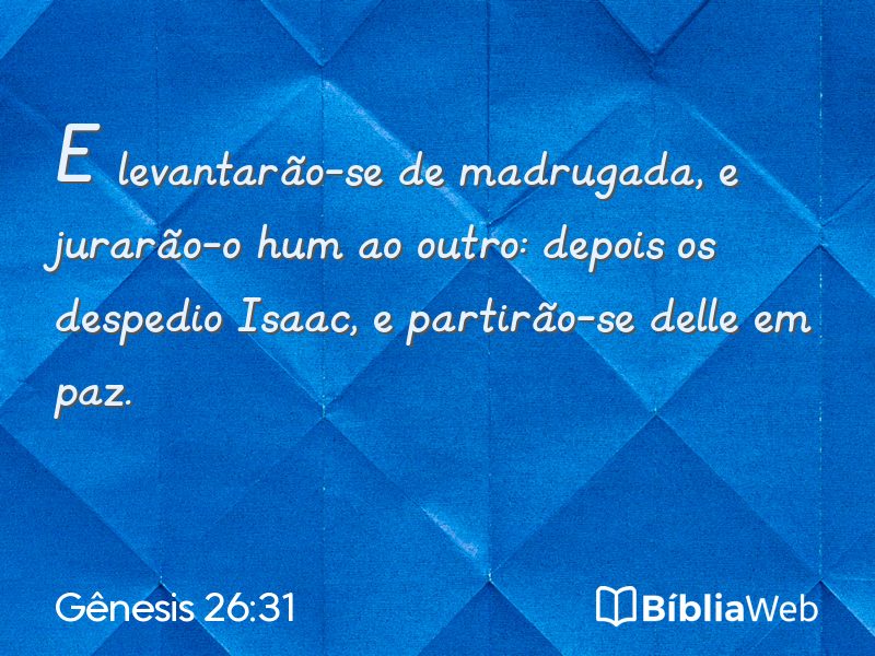 Gênesis 26:31 em imagem para compartilhar
