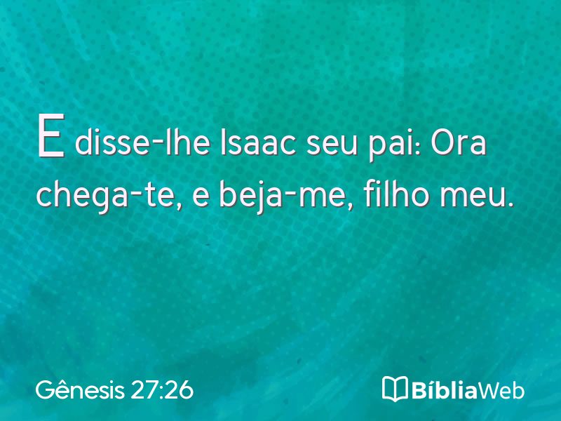 Gênesis 27:26 em imagem para compartilhar