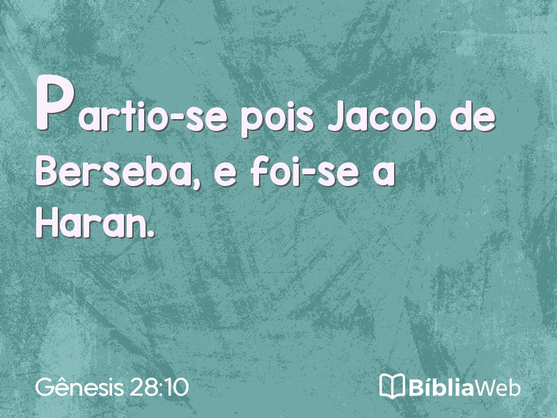 Gênesis 28:10 em imagem para compartilhar