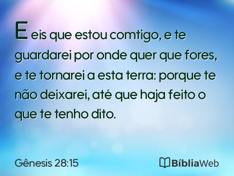 Gênesis 28:15 em imagem para compartilhar
