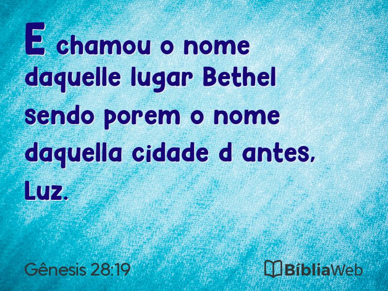 Gênesis 28:19 em imagem para compartilhar