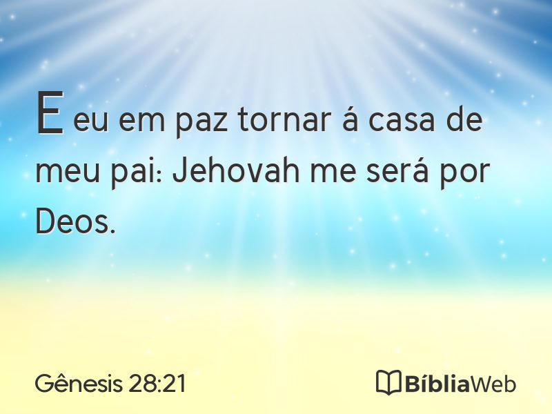 Gênesis 28:21 em imagem para compartilhar