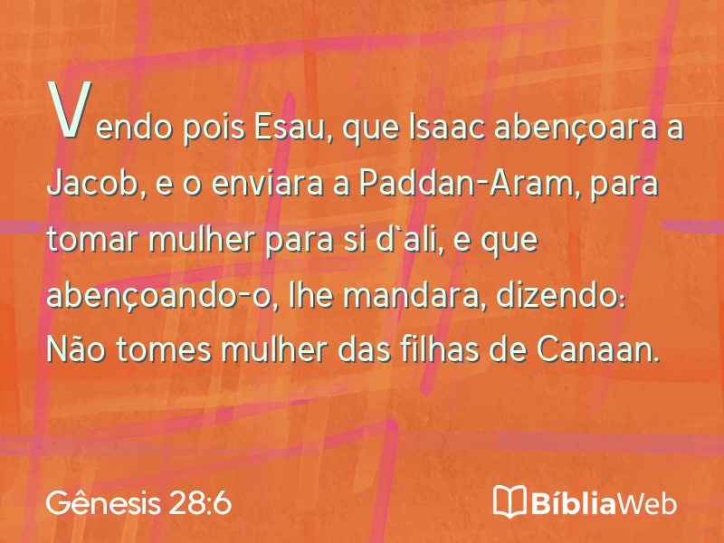 Gênesis 28:6 em imagem para compartilhar