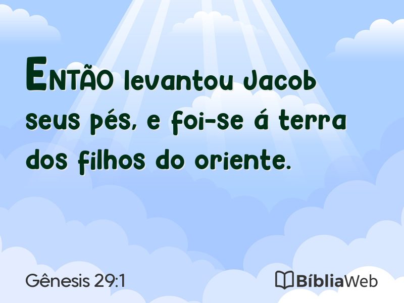 Gênesis 29:1 em imagem para compartilhar