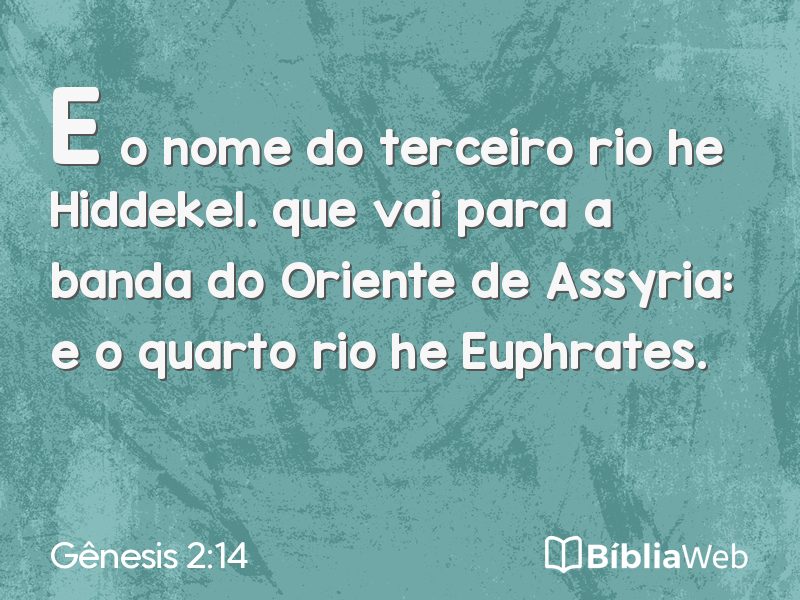 Gênesis 2:14 em imagem para compartilhar