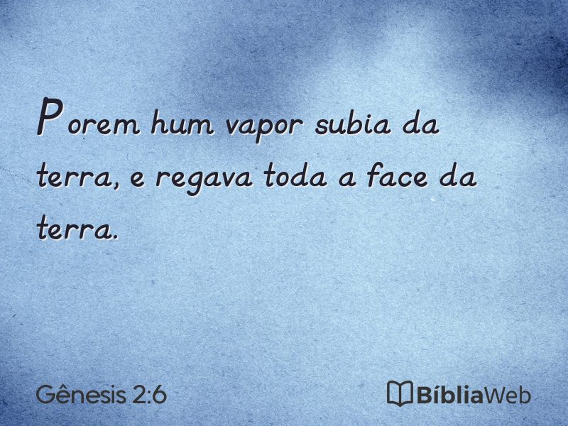 Gênesis 2:6 em imagem para compartilhar