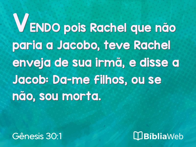 Gênesis 30:1 em imagem para compartilhar