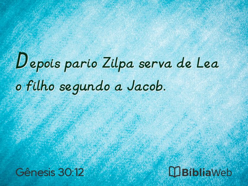 Gênesis 30:12 em imagem para compartilhar