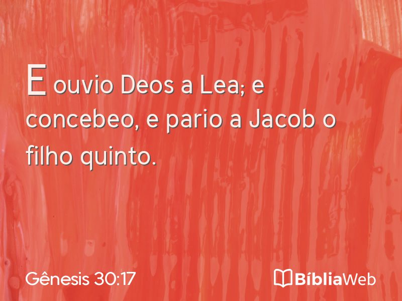 Gênesis 30:17 em imagem para compartilhar