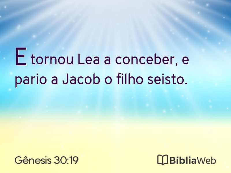 Gênesis 30:19 em imagem para compartilhar