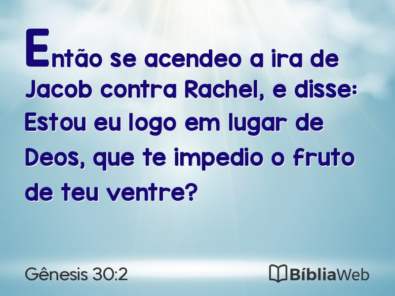 Gênesis 30:2 em imagem para compartilhar