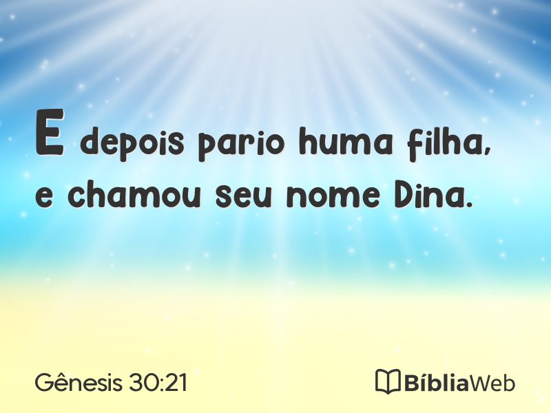 Gênesis 30:21 em imagem para compartilhar
