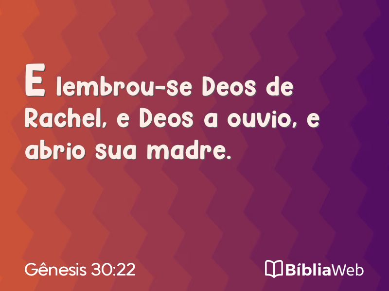 Gênesis 30:22 em imagem para compartilhar