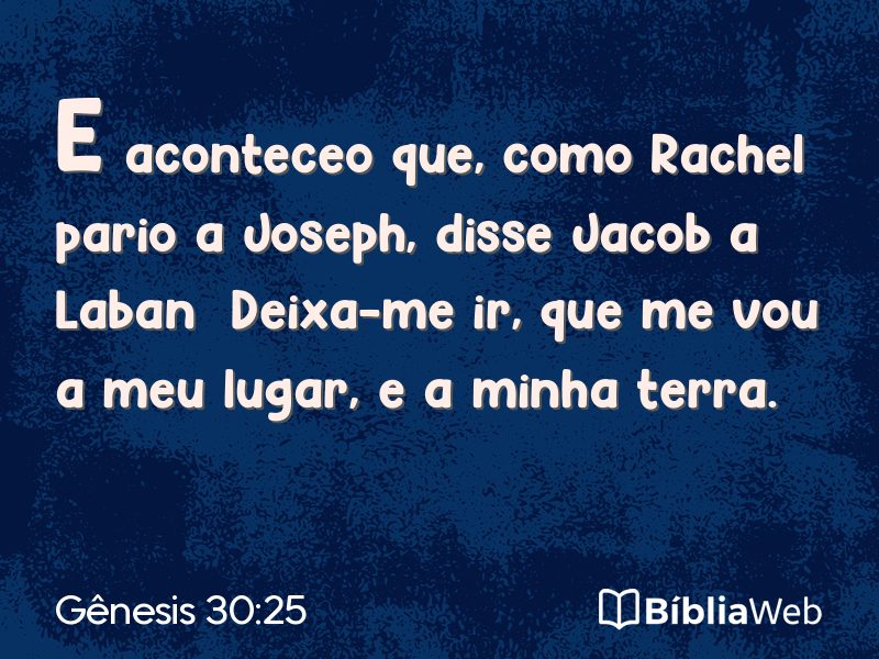 Gênesis 30:25 em imagem para compartilhar