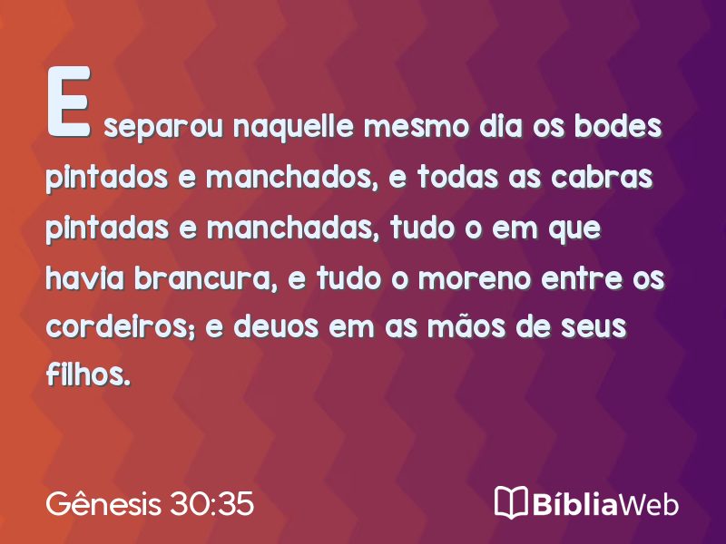Gênesis 30:35 em imagem para compartilhar
