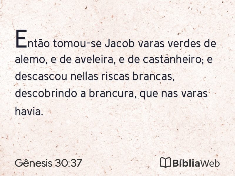 Gênesis 30:37 em imagem para compartilhar
