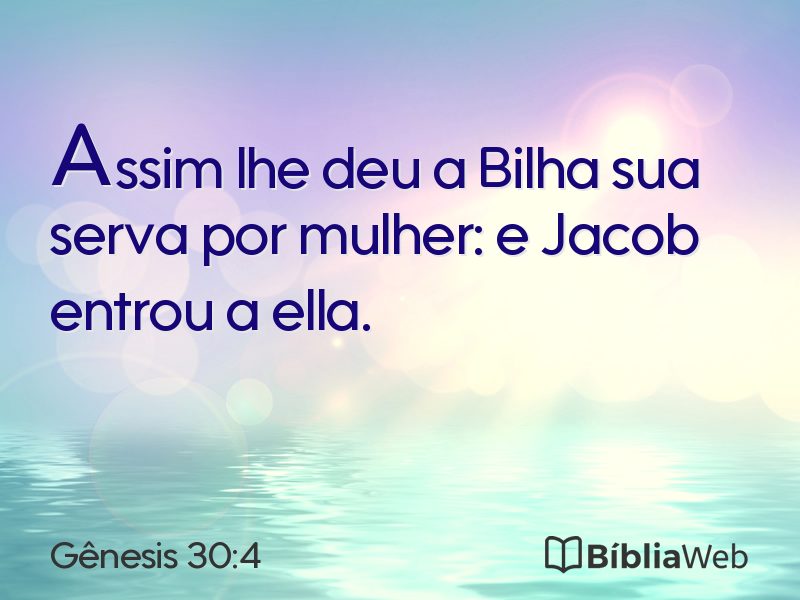 Gênesis 30:4 em imagem para compartilhar