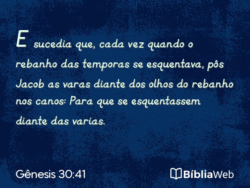 Gênesis 30:41 em imagem para compartilhar