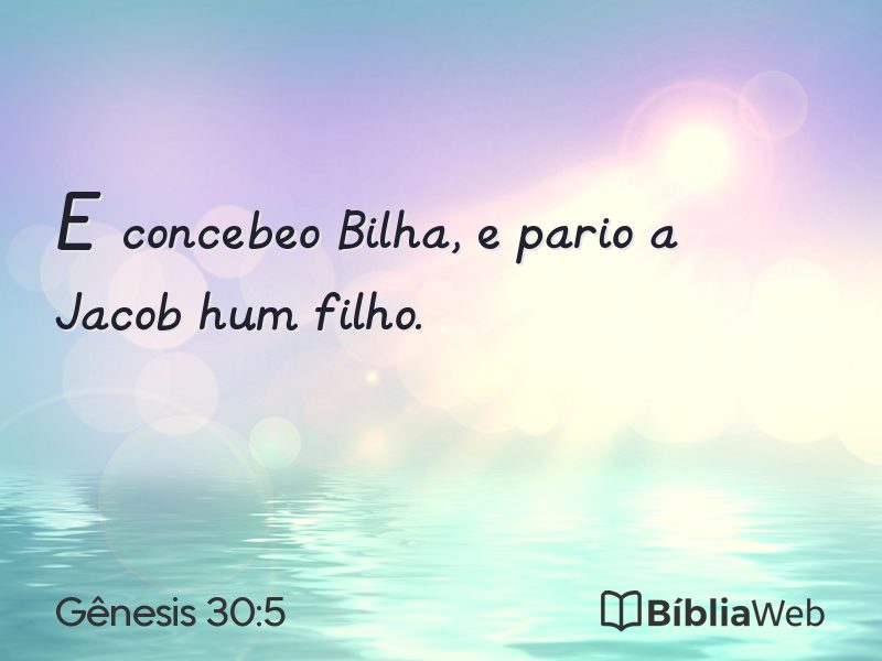 Gênesis 30:5 em imagem para compartilhar