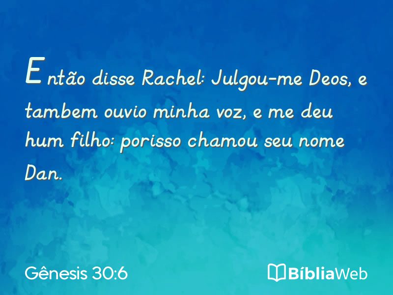 Gênesis 30:6 em imagem para compartilhar