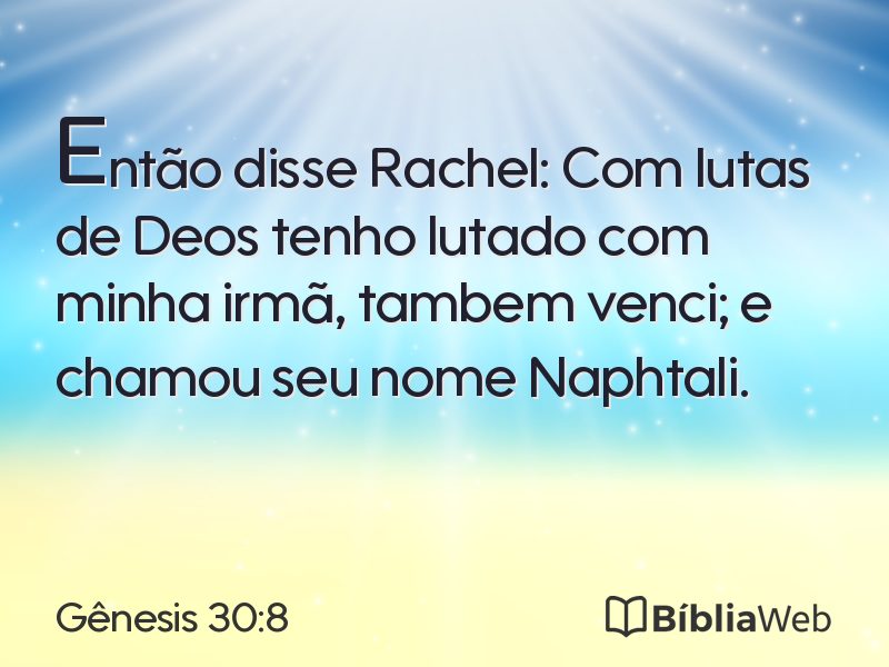 Gênesis 30:8 em imagem para compartilhar