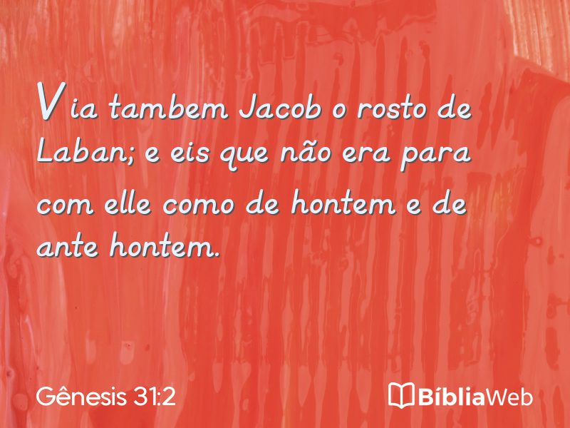 Gênesis 31:2 em imagem para compartilhar
