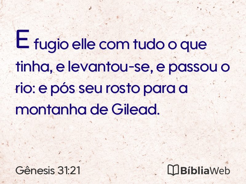 Gênesis 31:21 em imagem para compartilhar