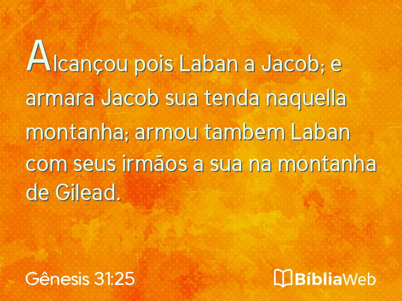 Gênesis 31:25 em imagem para compartilhar