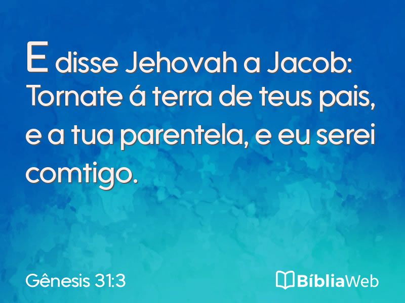 Gênesis 31:3 em imagem para compartilhar
