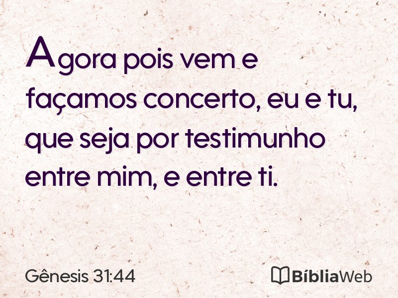 Gênesis 31:44 em imagem para compartilhar