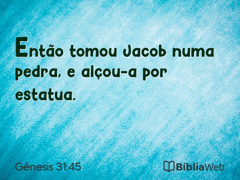 Gênesis 31:45 em imagem para compartilhar