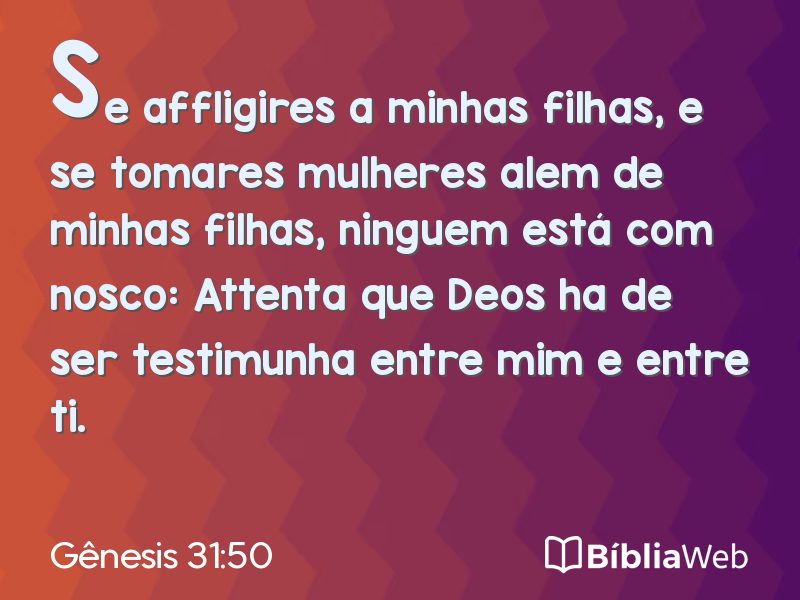 Gênesis 31:50 em imagem para compartilhar